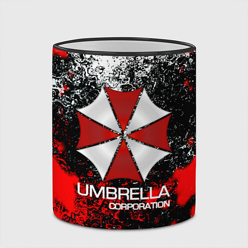 Кружка цветная UMBRELLA CORP / 3D-Черный кант – фото 2