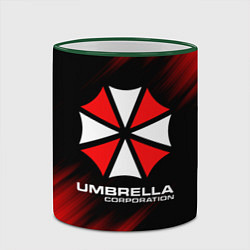 Кружка 3D Umbrella Corporation, цвет: 3D-зеленый кант — фото 2