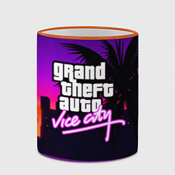 Кружка 3D GTA:VICE CITY, цвет: 3D-оранжевый кант — фото 2