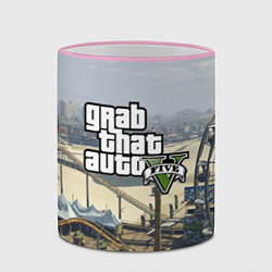 Кружка 3D GTA 5, цвет: 3D-розовый кант — фото 2