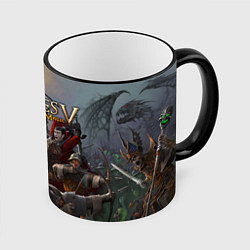 Кружка 3D Heroes of Might and Magic, цвет: 3D-черный кант