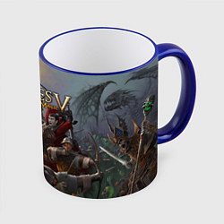 Кружка 3D Heroes of Might and Magic, цвет: 3D-синий кант