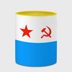 Кружка 3D ВМФ СССР, цвет: 3D-белый + желтый — фото 2