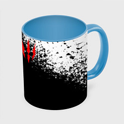 Кружка 3D THE WITCHER, цвет: 3D-белый + небесно-голубой