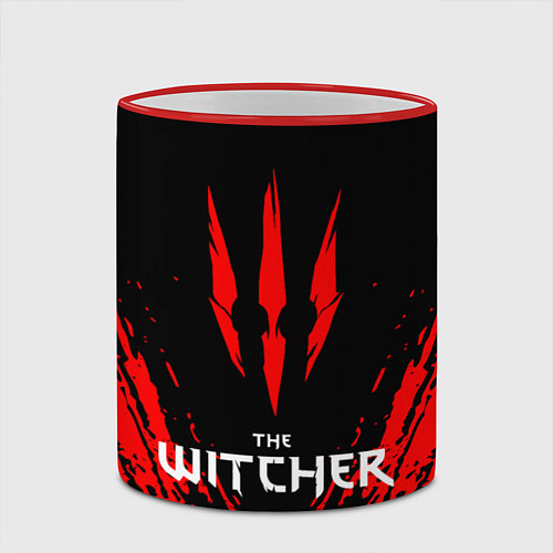 Кружка цветная THE WITCHER / 3D-Красный кант – фото 2