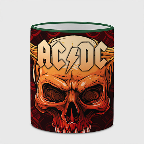 Кружка цветная ACDC / 3D-Зеленый кант – фото 2