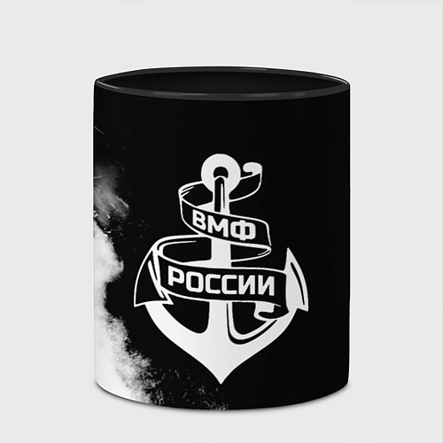 Кружка цветная ВМФ России / 3D-Белый + черный – фото 2