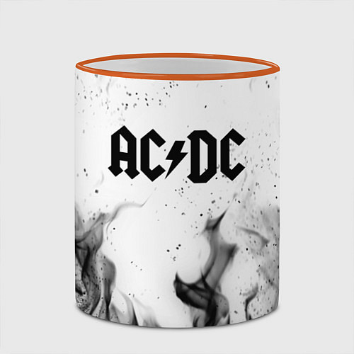 Кружка цветная ACDC / 3D-Оранжевый кант – фото 2