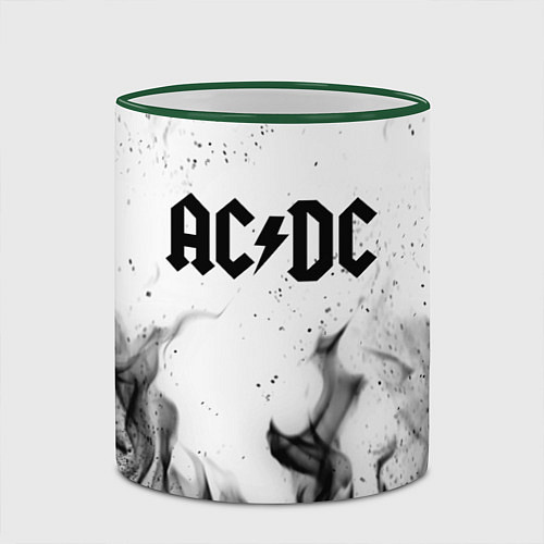 Кружка цветная ACDC / 3D-Зеленый кант – фото 2