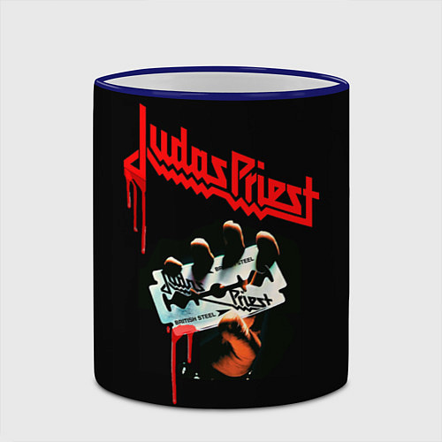 Кружка цветная Judas Priest / 3D-Синий кант – фото 2