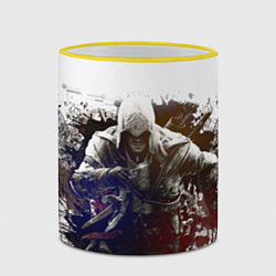 Кружка 3D Assassins Creed, цвет: 3D-желтый кант — фото 2