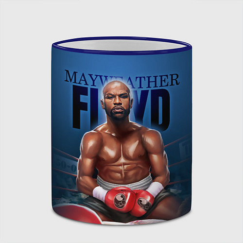 Кружка цветная Mayweather / 3D-Синий кант – фото 2