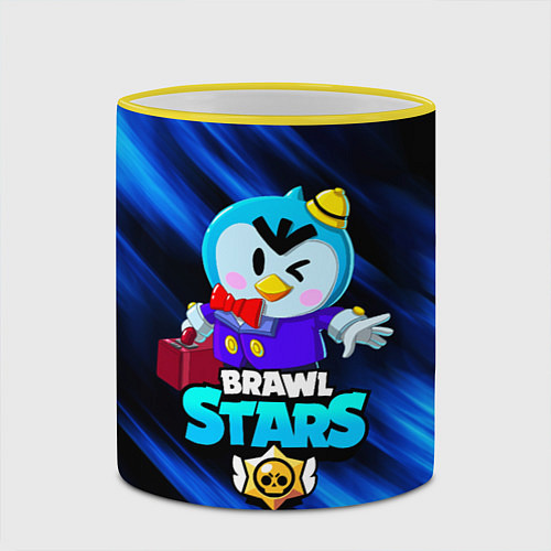 Кружка цветная BRAWL STARS MRP / 3D-Желтый кант – фото 2