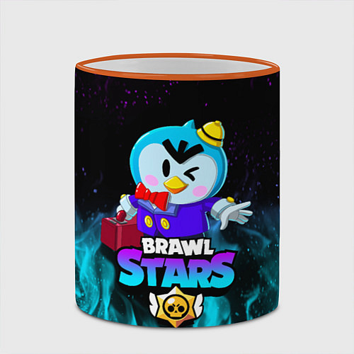 Кружка цветная BRAWL STARS MRP / 3D-Оранжевый кант – фото 2