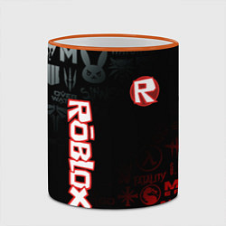 Кружка 3D ROBLOX, цвет: 3D-оранжевый кант — фото 2