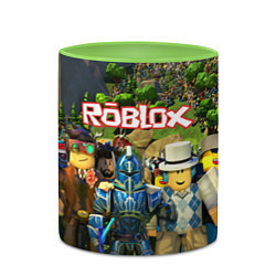 Кружка 3D ROBLOX, цвет: 3D-белый + светло-зеленый — фото 2