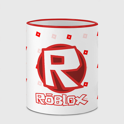 Кружка цветная ROBLOX / 3D-Красный кант – фото 2