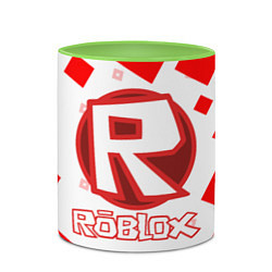 Кружка 3D ROBLOX, цвет: 3D-белый + светло-зеленый — фото 2