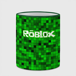 Кружка 3D Roblox, цвет: 3D-зеленый кант — фото 2