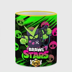 Кружка 3D BRAWL STARS VIRUS 8-BIT, цвет: 3D-желтый кант — фото 2