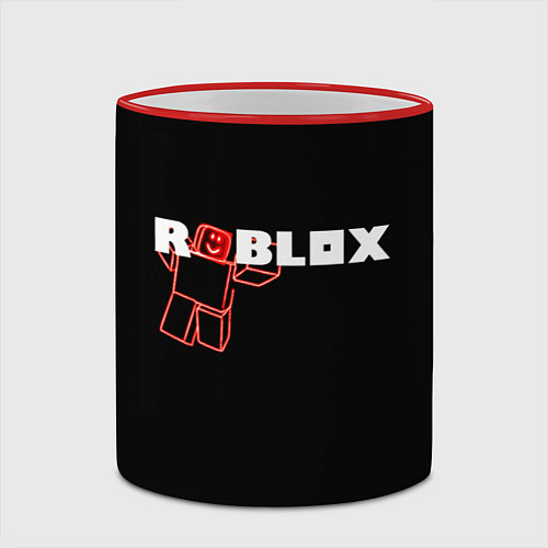 Кружка цветная Роблокс Roblox / 3D-Красный кант – фото 2