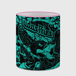 Кружка 3D Judas Priest, цвет: 3D-розовый кант — фото 2