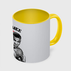 Кружка 3D Iron Mike, цвет: 3D-белый + желтый