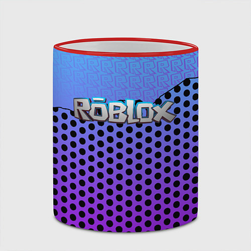 Кружка цветная Roblox Gradient Pattern / 3D-Красный кант – фото 2