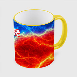 Кружка 3D ROBLOX, цвет: 3D-желтый кант