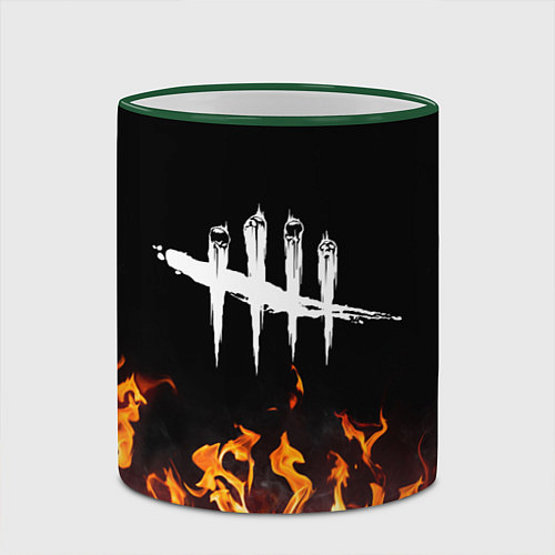 Кружка цветная DEAD BY DAYLIGHT / 3D-Зеленый кант – фото 2