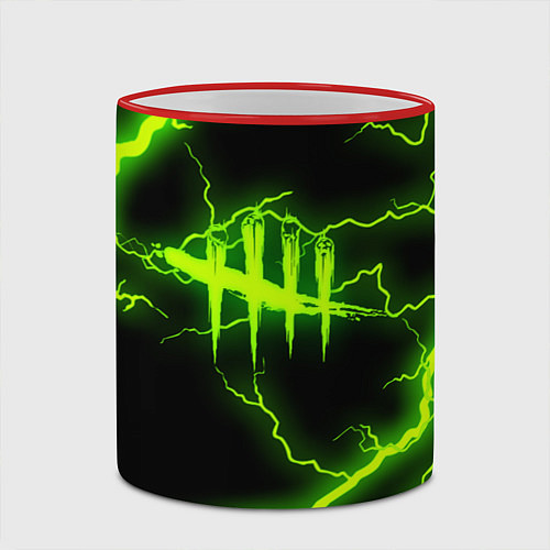 Кружка цветная DEAD BY DAYLIGHT / 3D-Красный кант – фото 2