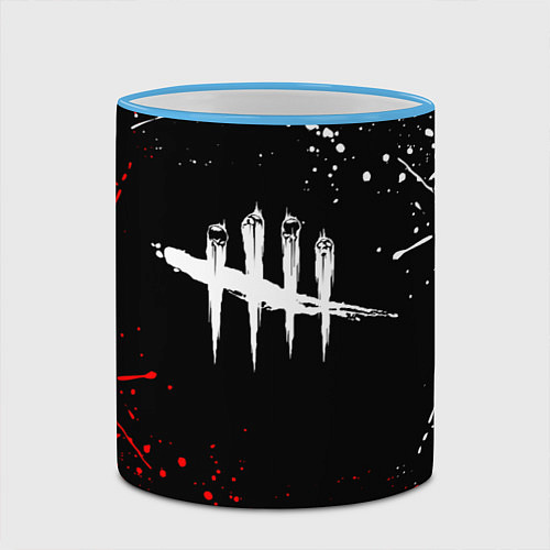 Кружка цветная DEAD BY DAYLIGHT / 3D-Небесно-голубой кант – фото 2