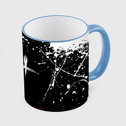 Кружка 3D DEAD BY DAYLIGHT, цвет: 3D-небесно-голубой кант