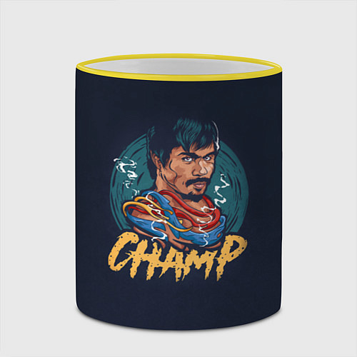 Кружка цветная Champ / 3D-Желтый кант – фото 2