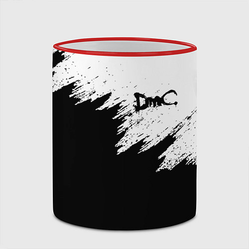 Кружка цветная DEVIL MAY CRY DMC / 3D-Красный кант – фото 2