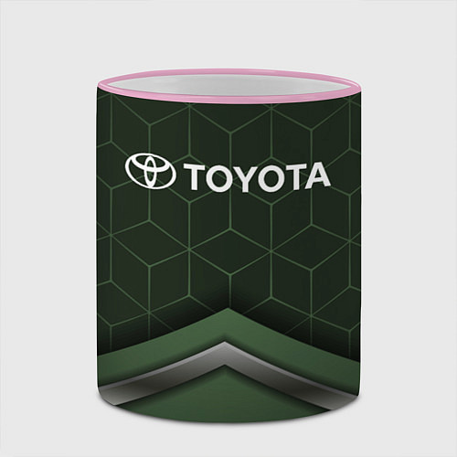 Кружка цветная TOYOTA / 3D-Розовый кант – фото 2