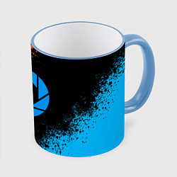 Кружка 3D PORTAL, цвет: 3D-небесно-голубой кант