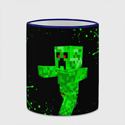 Кружка 3D MINECRAFT CREEPER, цвет: 3D-синий кант — фото 2