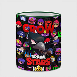 Кружка 3D BRAWL STARS CROW, цвет: 3D-зеленый кант — фото 2