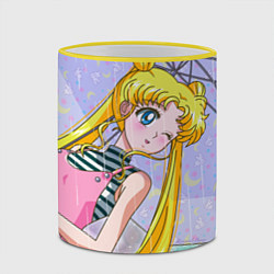 Кружка 3D Sailor Moon, цвет: 3D-желтый кант — фото 2