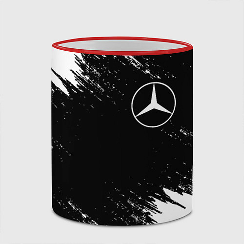 Кружка цветная MERCEDES / 3D-Красный кант – фото 2
