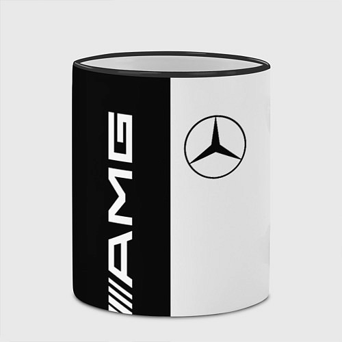 Кружка цветная MERCEDES AMG / 3D-Черный кант – фото 2