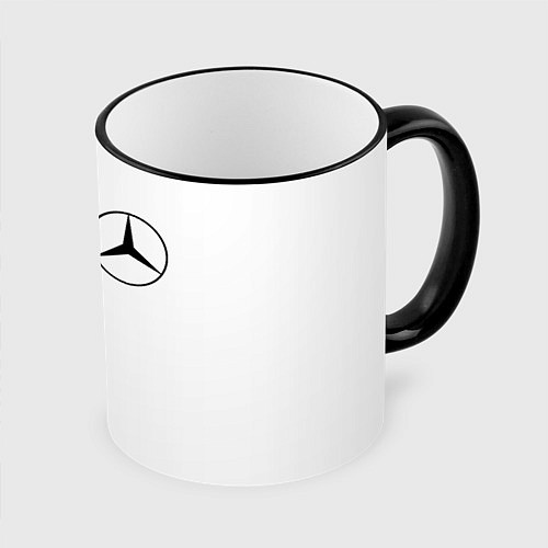 Кружка цветная MERCEDES AMG / 3D-Черный кант – фото 1
