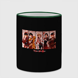 Кружка 3D Великий из бродячих псов, цвет: 3D-зеленый кант — фото 2