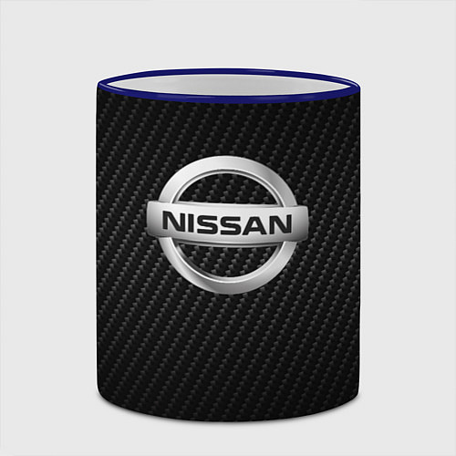 Кружка цветная NISSAN / 3D-Синий кант – фото 2