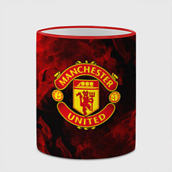 Кружка 3D МАНЧЕСТЕР ЮНАЙТЕД, цвет: 3D-красный кант — фото 2