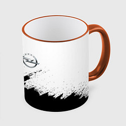 Кружка 3D Opel, цвет: 3D-оранжевый кант