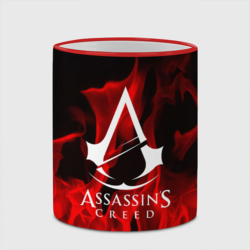 Кружка цветная ASSASSINS CREED / 3D-Красный кант – фото 2