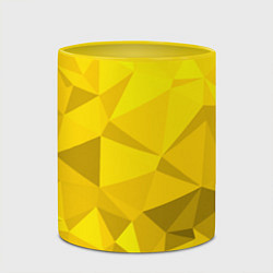 Кружка 3D YELLOW ABSTRACT, цвет: 3D-белый + желтый — фото 2