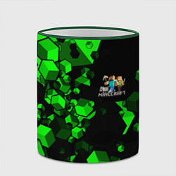 Кружка 3D MINECRAFT, цвет: 3D-зеленый кант — фото 2
